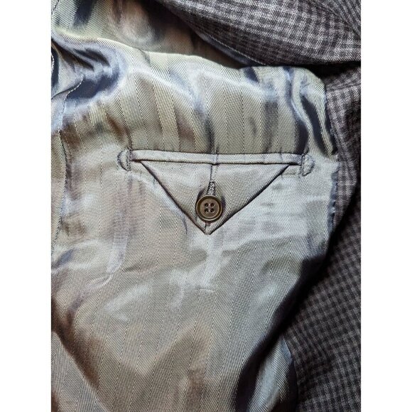 Turnbury 46R 2 Button Wool Houndstooth Blazer Jacket - Picture 14 of 16